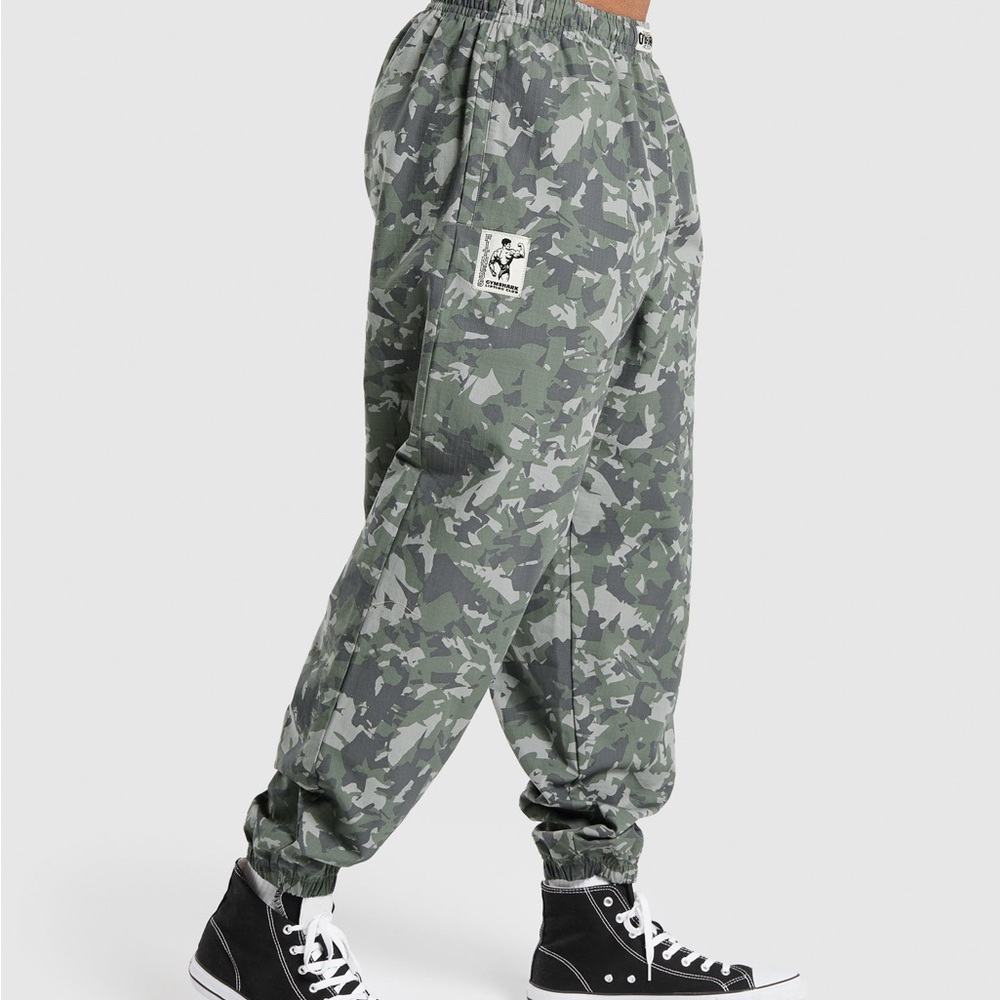 Gymshark Olive Green Camo Joggers